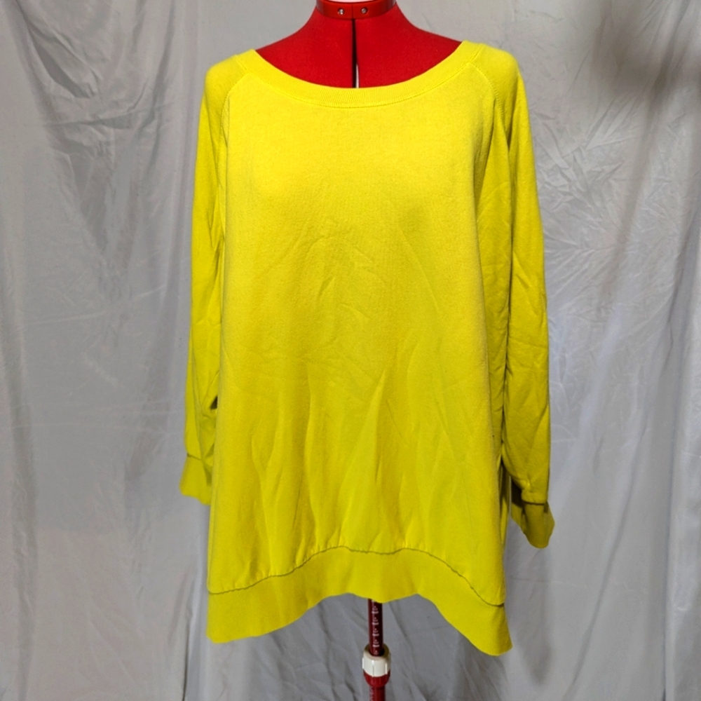 Yellow crew neck sweater